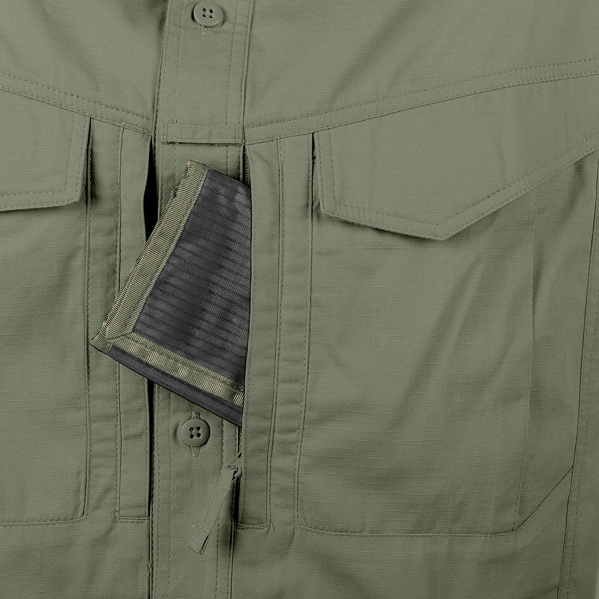 Helikon-Tex Men's Defender Mk2 Short Sleeve Shirt Olive Green