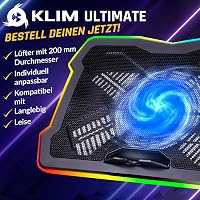 KLIM Cyclone laptop hűtőpad 5 ventilátorral, állvánnyal és maximális hűtéshez 2