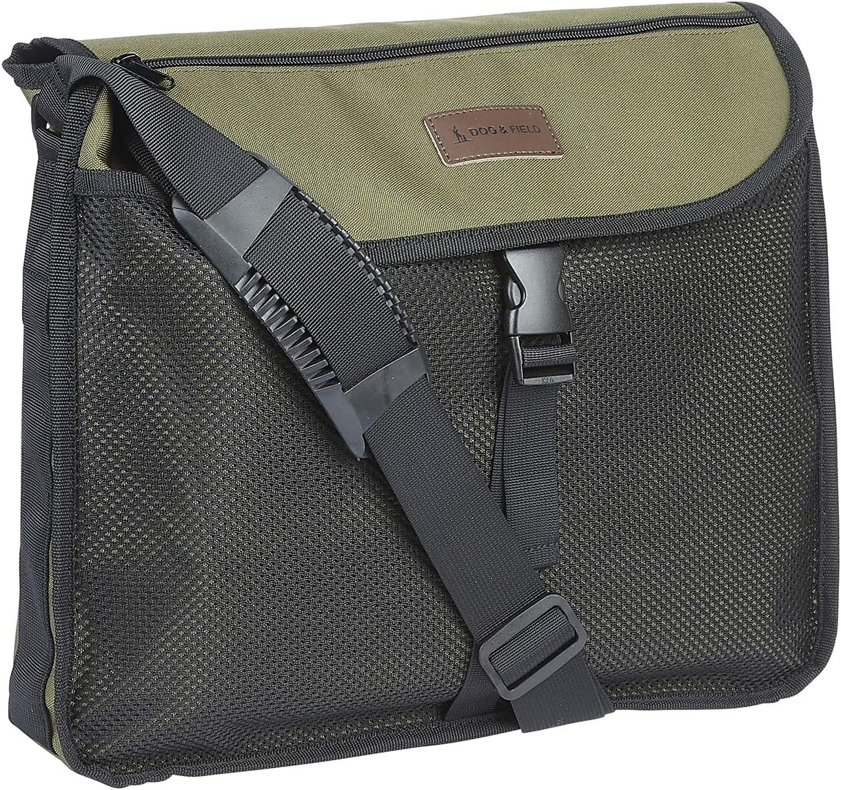 Dog & Field Small Canvas Bag - Gundog Training Bag with Adjustable Strap, Dog Training Bag for Carrying Dummies, Game & Hunting Accessories, 16 x 14 inches, Olive Green