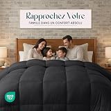 Utopia Bedding Couette Chaude sans Housse, 220x240 cm, 370 g/m², Grise - 4