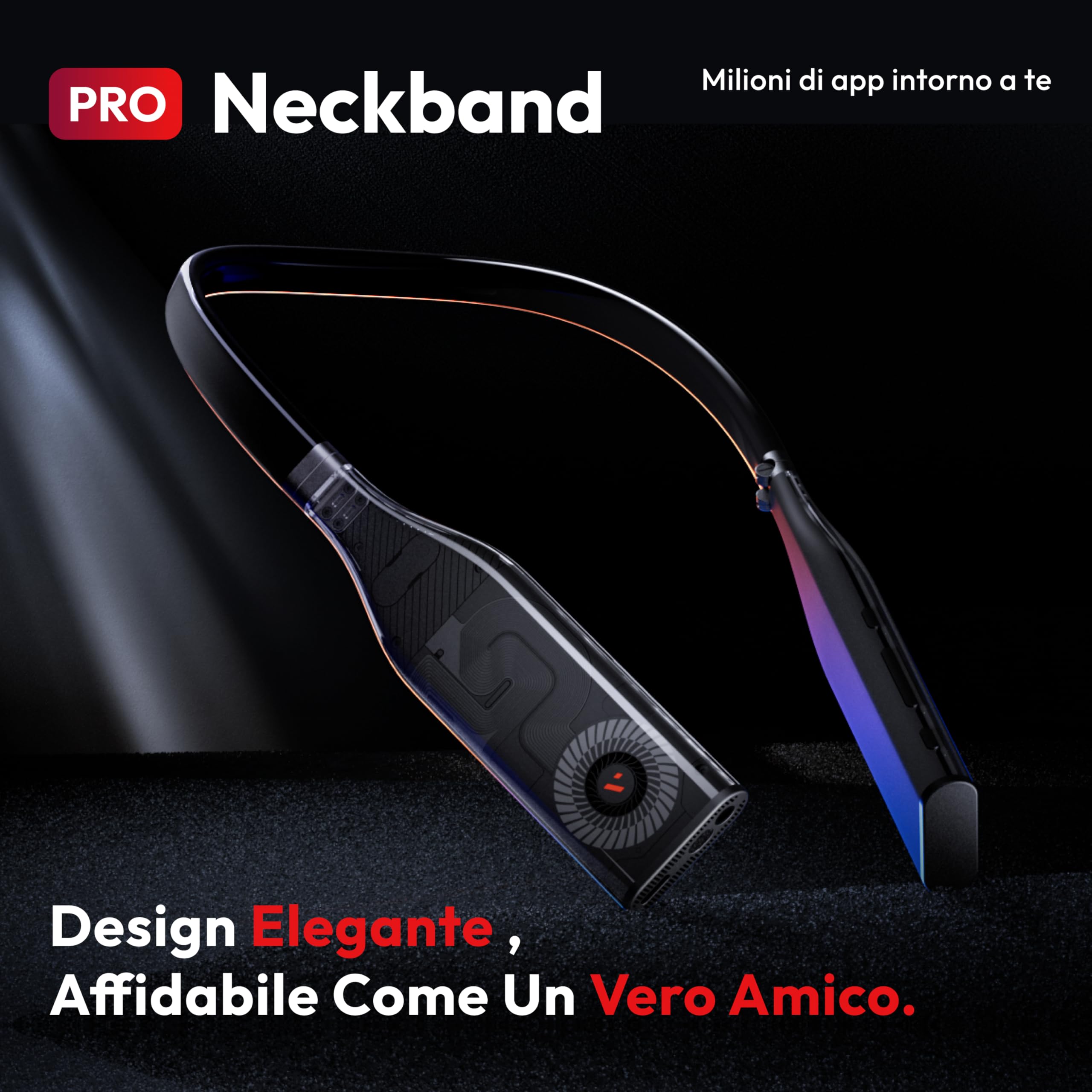 VITURE Pro Neckband,partner ufficiale di PSPlay, Multi-screen/3DoF/Smooth Follow/Ambient Mode, 3D Player, AI Assistant, libertà quasi wireless per il gioco e lo streaming,12GB+256GB