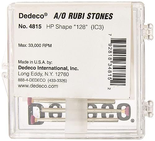 Miniatura 2 de Dedeco 4815 Piedra Rubi de óxido de aluminio, HP 128, IC3, paquete de 12