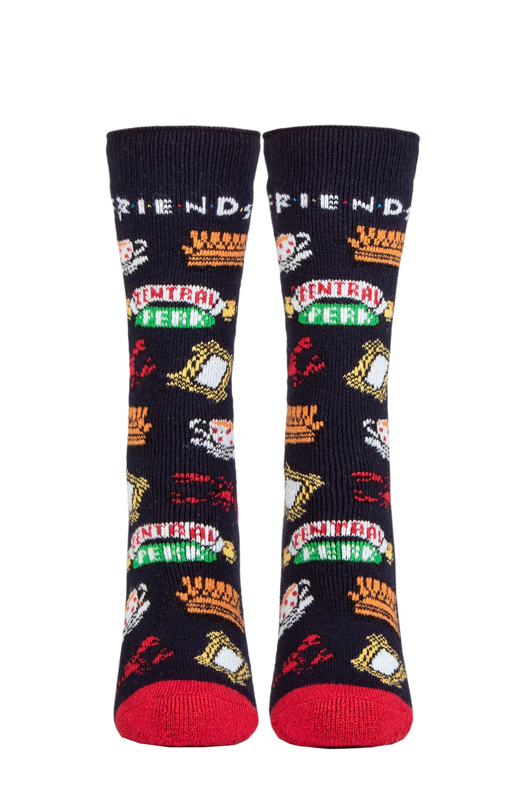 HEAT HOLDERS SOCKSHOP Ladies 1.6 TOG Lite Friends Thermal Socks Pack of 1 Navy 4-8