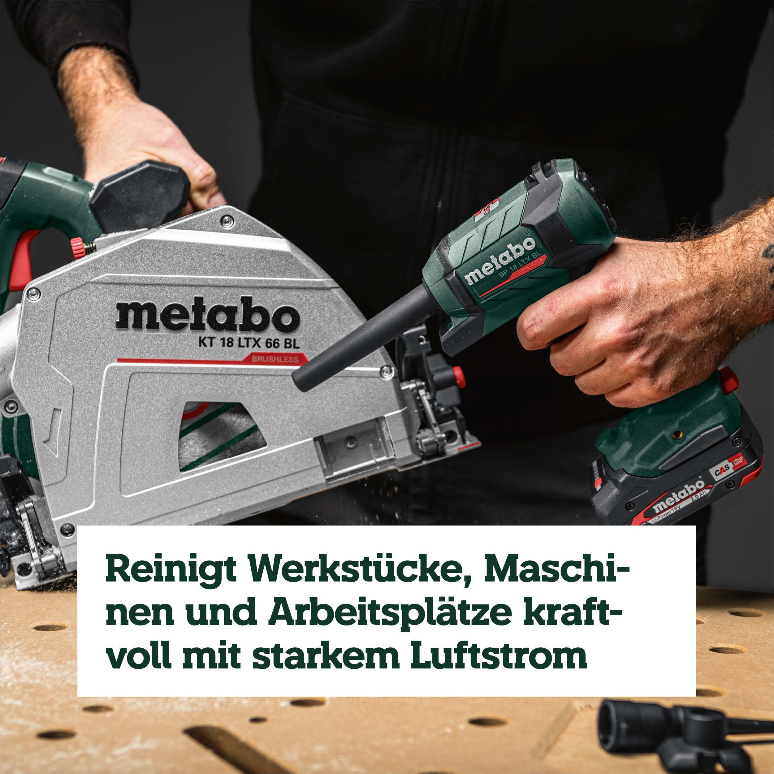 metabo Akku-Blaspistole BP 18 LTX BL, 18V Brushless Gebläse & Luftpumpe