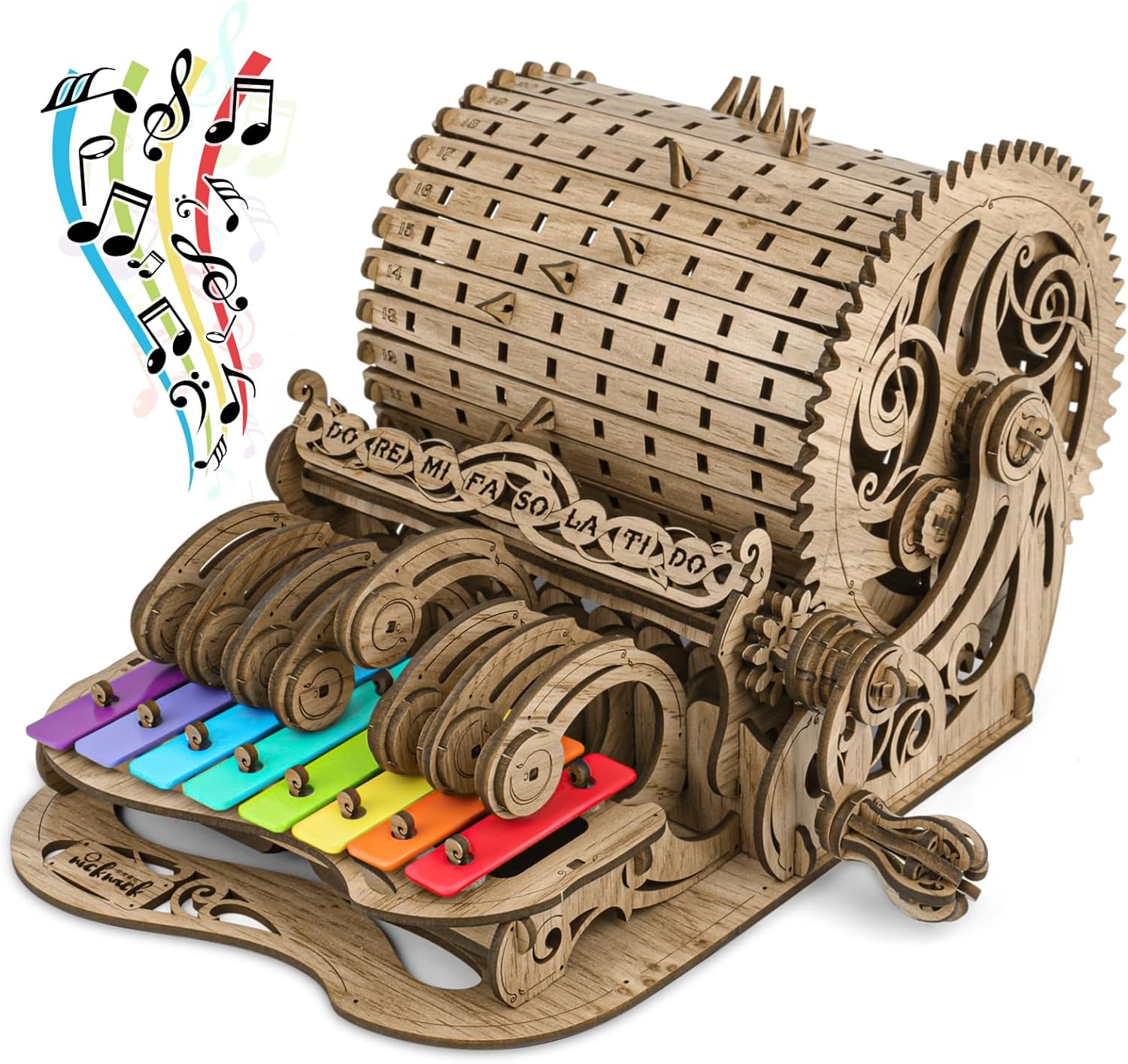 nicknack 3D Wooden Puzzle Model Kits for Adults & Teens Wood Musical Mechanic Puzzle
