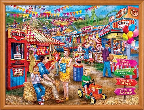 Miniatura 6 de Masterpieces Rompecabezas de 400 piezas para adultos, familia o niños, día en el recinto ferial, 18 x 24 pulgadas