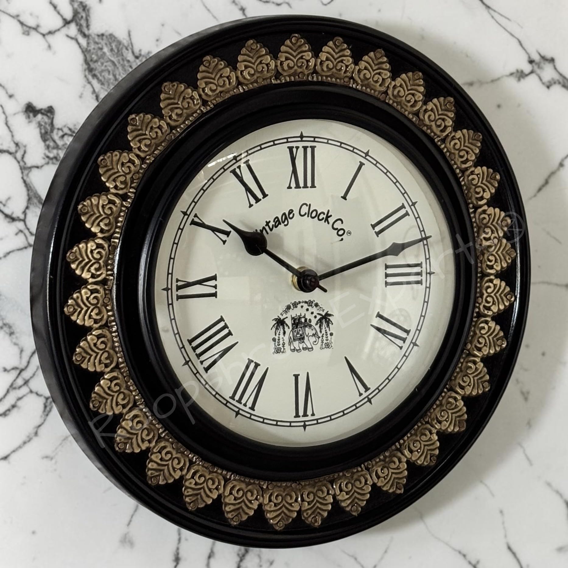 Vintage Clock Brass Handcrafted Wall Clock/One Year Warranty / 1623-10-H — Amazon image 7