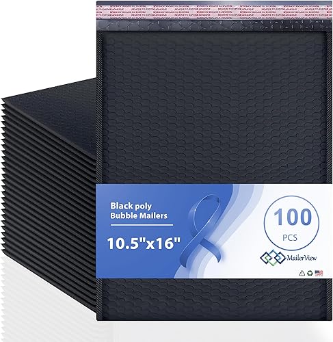 Miniatura 24 de Sobres blancos de burbujas grandes de polietileno de 10.5 x 16 pulgadas #5 Sobres acolchados con autosellado Sobres acolchados con forro de aire