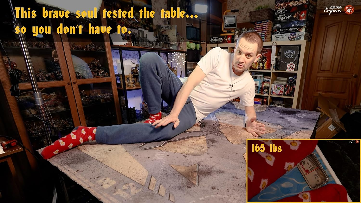 Warzone Studio 6 x 4 ft Folding Gaming Table (Black)