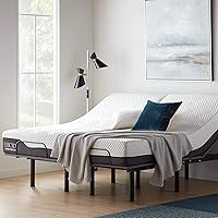 Vista 12 de LUCID Base de cama ajustable L150, Bluetooth, aplicación para teléfono, inclinación de cabeza y pies, masaje dual interactivo, control remoto