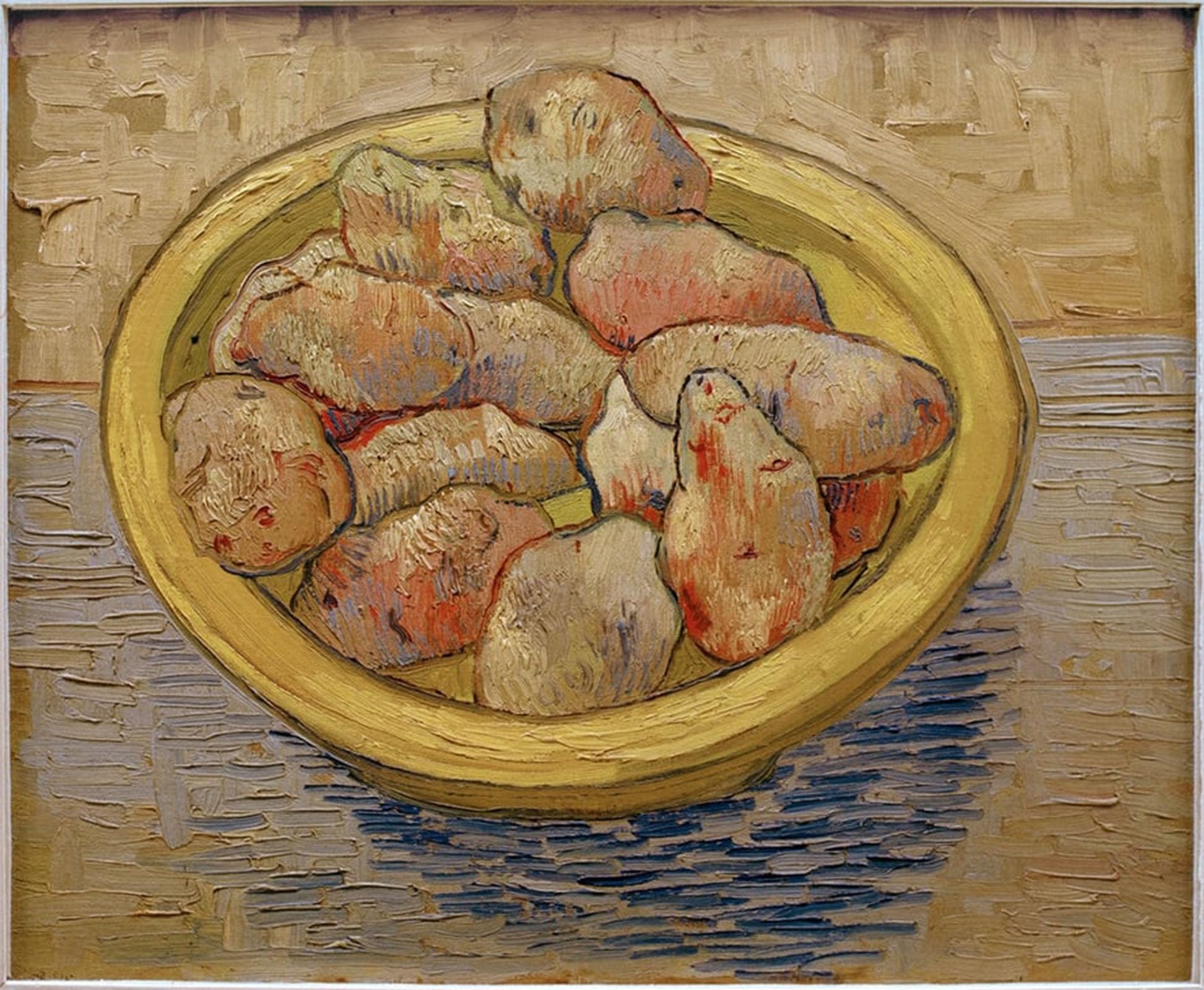 POSTERIIk Famous Print Pop Art Wall Art Graffiti Still Life with Potatoes in a Yellow Bowl Art Prints for Home Decor 60x90cm