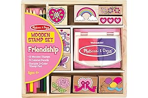 Melissa & Doug Wooden Stamp Set: The Perfect Birthday Gift for 4-Year-Old Girls