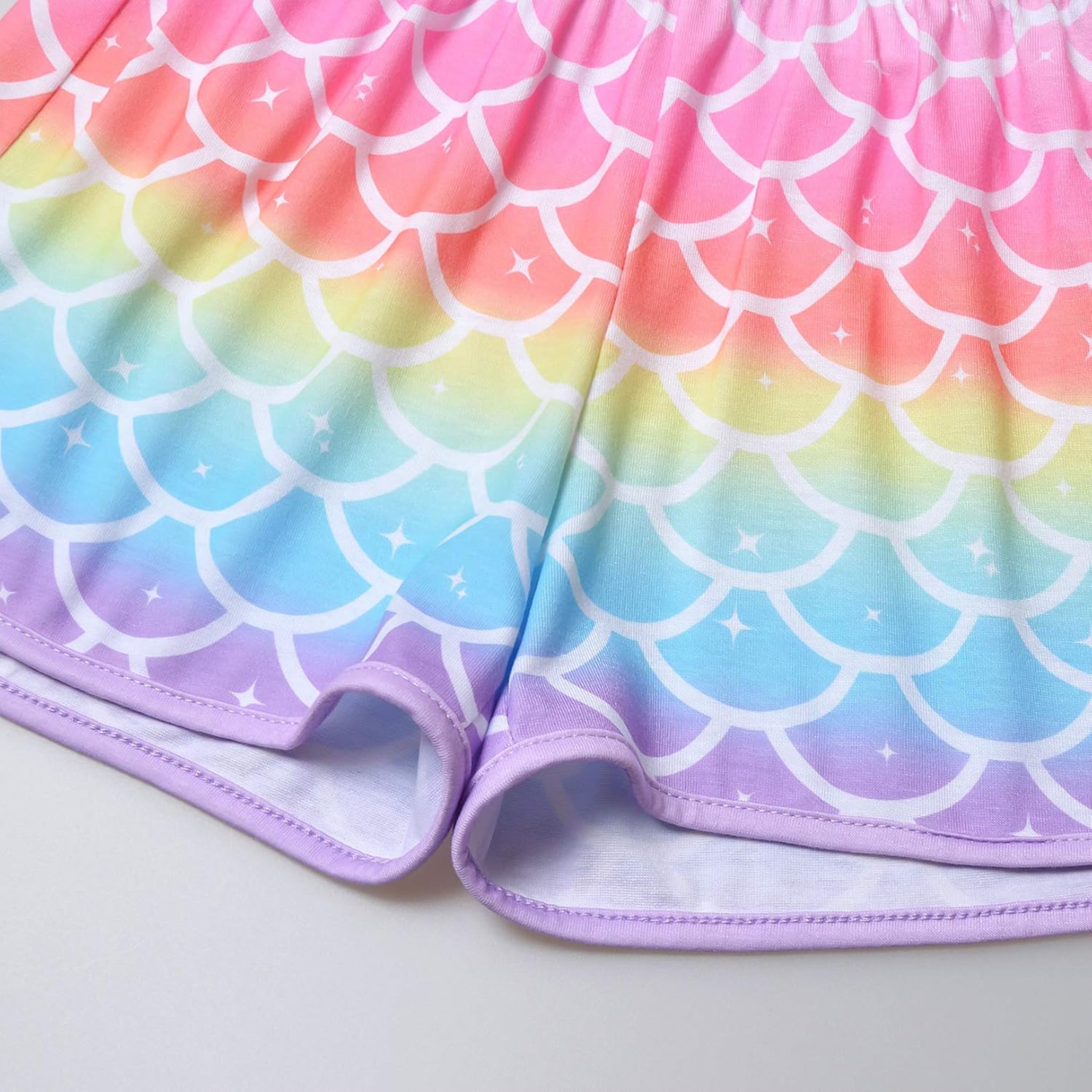 CHILDRENSTAR Pajama Sets for Girls Kids Pjs Summer Cotton Short Sleeve Sleepwear - Image 5