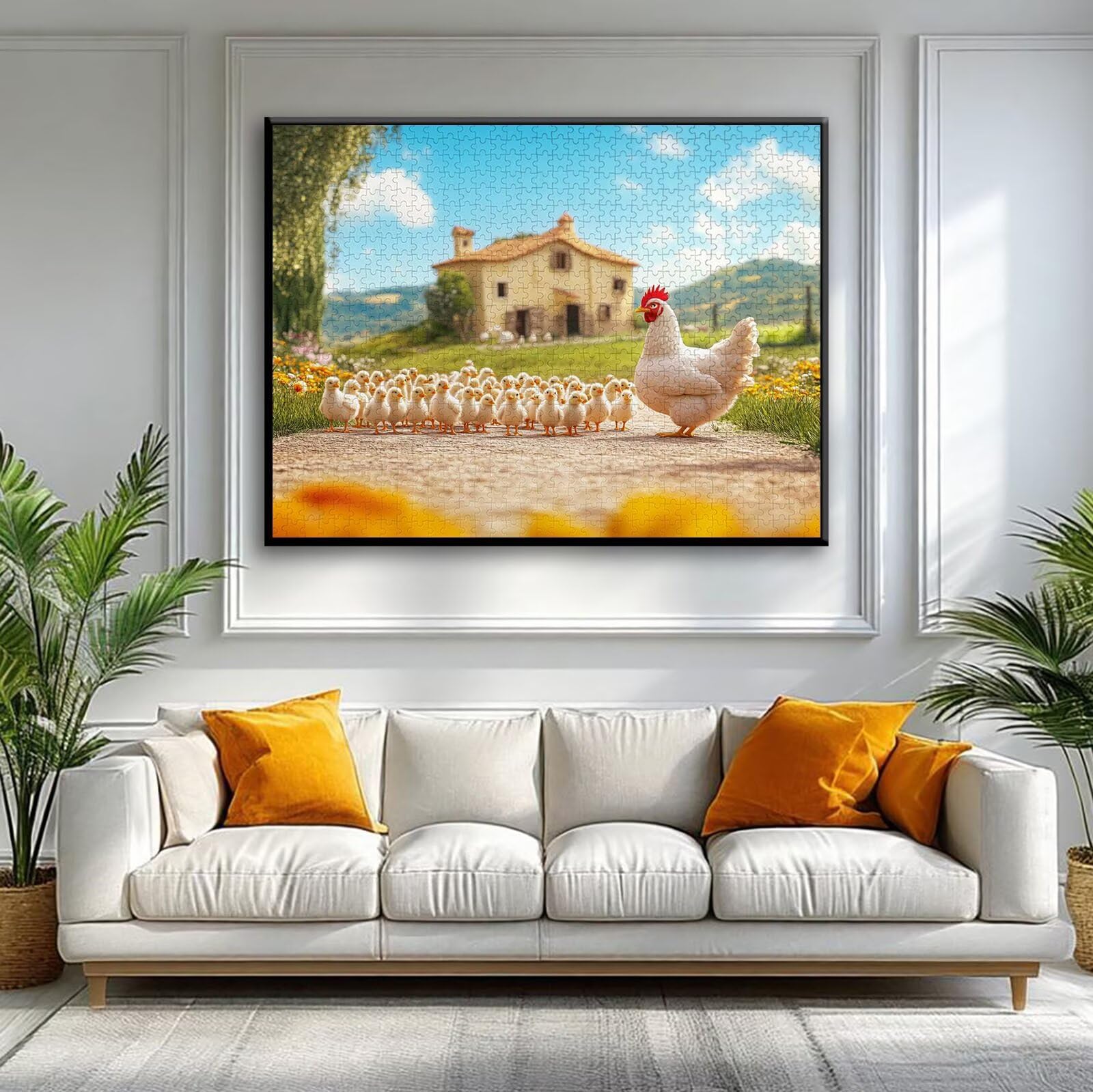 Puzzle ze zwierzętami 3000 sztuk kurczaka, niemożliwe łamigłówki, drewniane układanki dla dorosłych, gry logiczne dla całej rodziny z redukcją ciśnienia, prezenty dla kobiet mężczyzn P-3