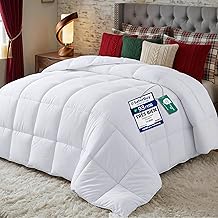 Utopia Bedding Duvet 220 x 240 cm, Warm Duvet 370 GSM for Double Bed, White Blanket with Corner Tabs (White)