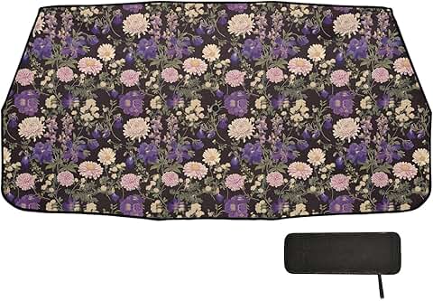Garden Daisy Purple Windshield Sun Shade for car Collapsible uv Protection as seen on tv Products Automobile Parasol para parabrisas delantero