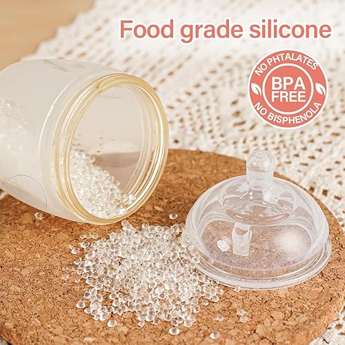 Miniatura 4 de Haakaa Gen.3 - Pezones de silicona anticólicos para biberón, 100% silicona para biberones, flujo lento, 0.0 ft+, 2 piezas