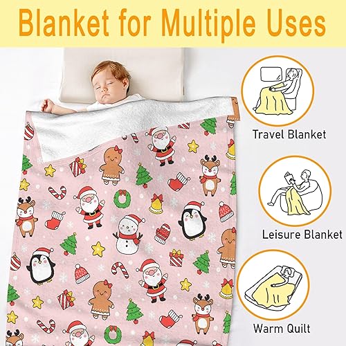 Miniatura 4 de Regalos de manta de Navidad  Regalos de manta de Navidad  Manta de decoración de Navidad para sofá, cama, salas de estar  Manta de Navidad regalos