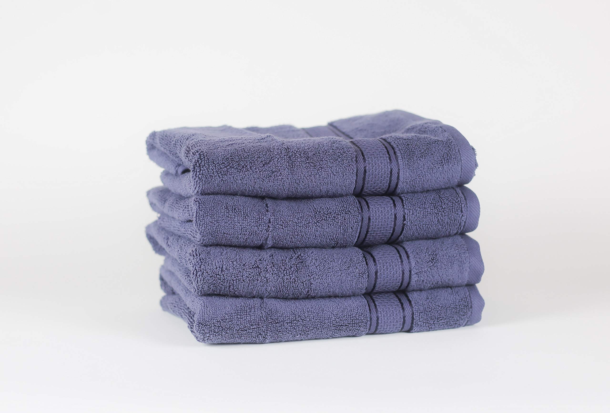 Asciugamani in spugna 50 x 80 cm | 2, 4, 6, 8 pezzi | spugna 600 g/m² | 100% cotone | bianco, beige, grigio (grigio/nero perlato, 4)