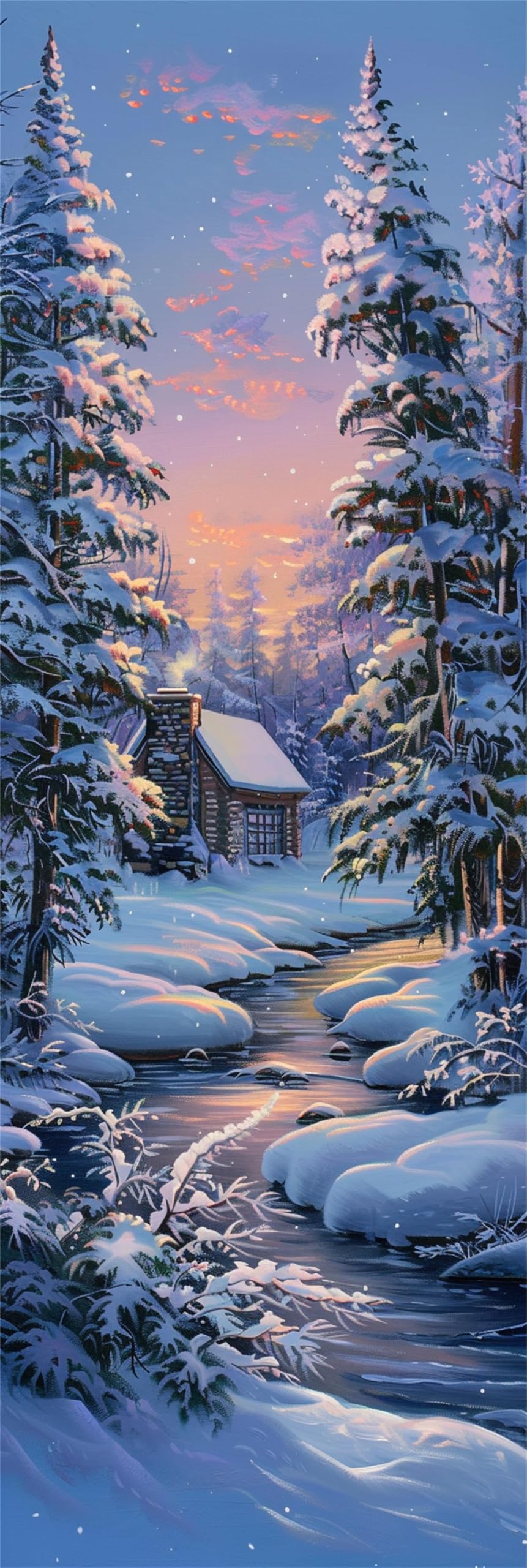 Malen Nach Zahlen Hut, Baum Malen Nach Zahlen Erwachsene DIY Paint by Numbers Anfänger Kinder Gemälde inklusive Pinsel und Acrylfarben Ölgemälde Leinwand Bastelset für Frau Geschenke, 80x240cm -970