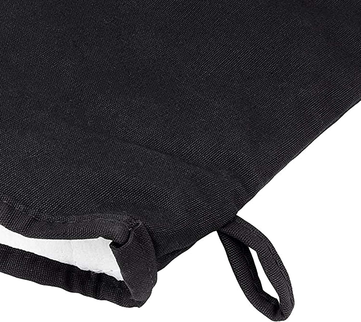 Lurch Germany Silicone & Fabric Insulated Oven Glove, Black