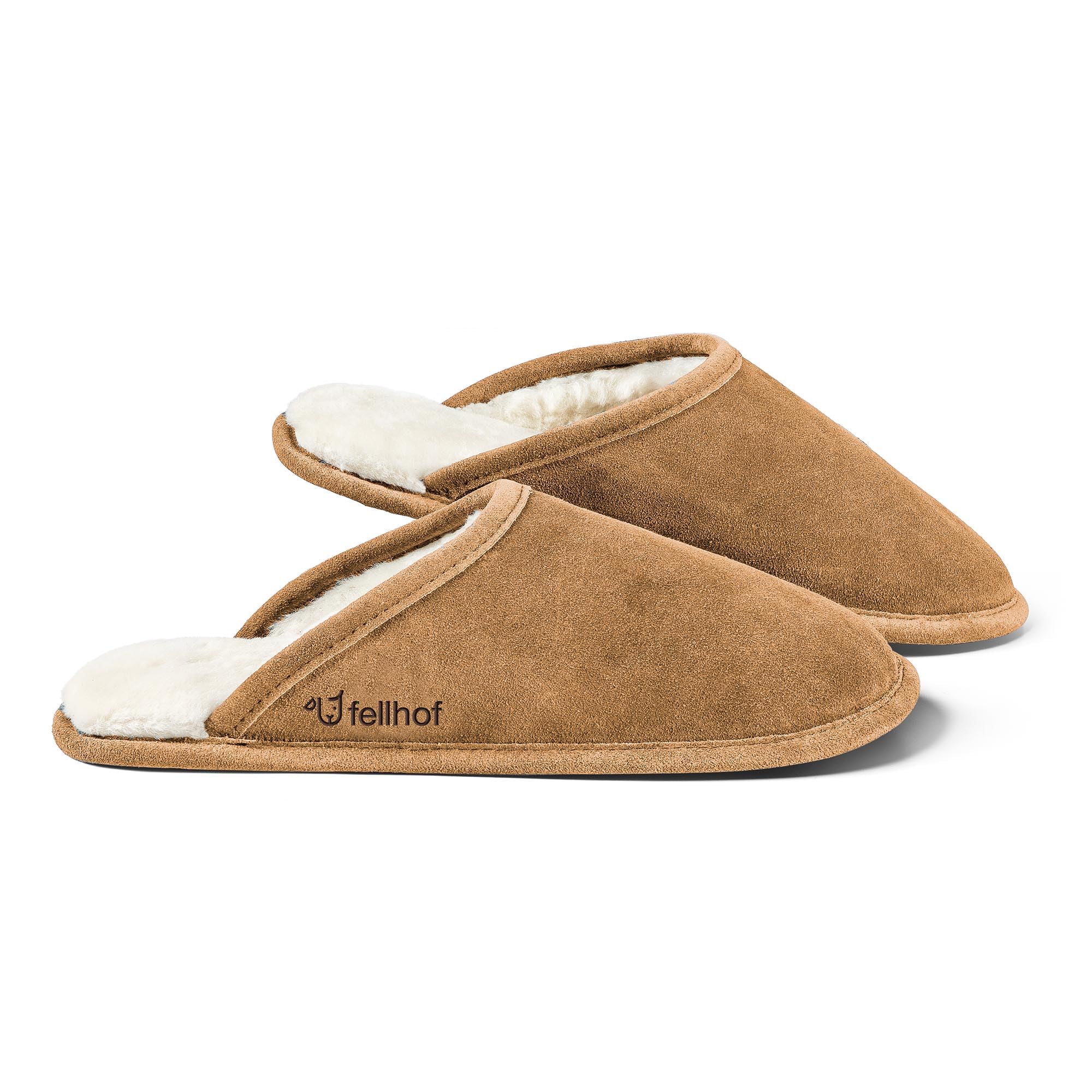 Fellhof Lammfell Hausschuh TRENDY Damen Herren Fell Pantoffeln für Winter & Sommer Hausschuhe aus ECHTEM Lammfell
