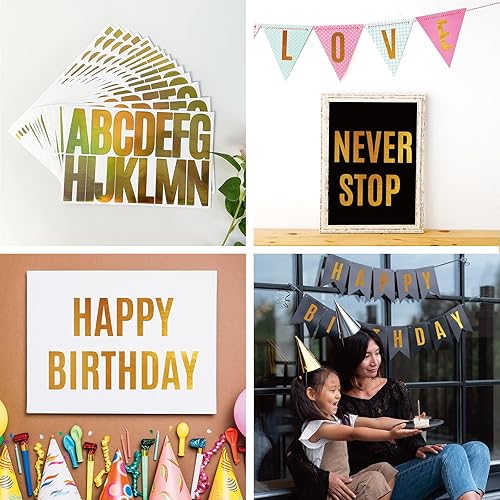 Miniatura 6 de 372 calcomanías de letras grandes, 24 hojas, letras de tablero de anuncios de 3 pulgadas, calcomanías de letras de vinilo para decoración bohemia de