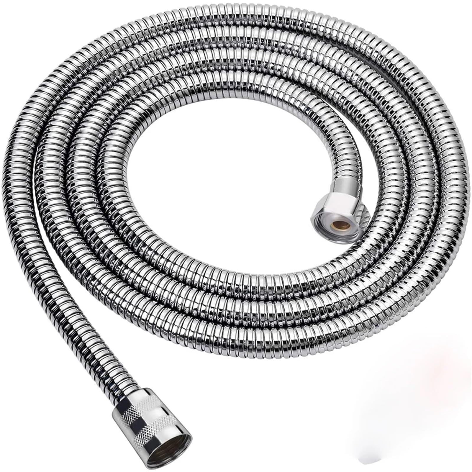 Shower Hose 1.5/2M Stainless Steel Shower Hose Showerhead Tube Bathroom Accessorie Stand(White,1.5M)