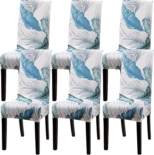 Vista 241 de YISUN Fundas para sillas de comedor, fundas elásticas de elastano para asiento de silla, extraíbles y lavables, fundas protectoras para sillas