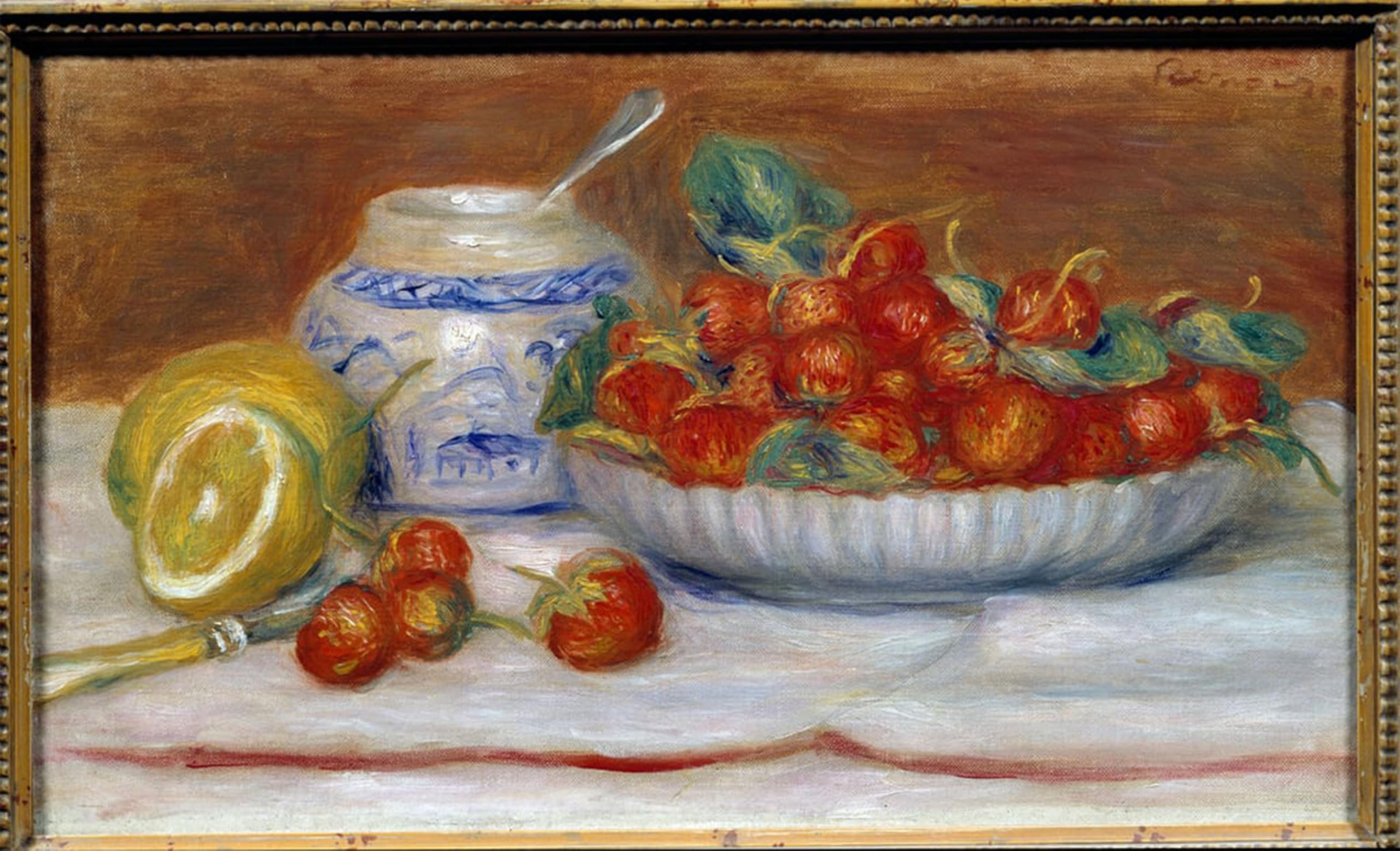 Tableau Impressions d'art Mural Les Fraises de Renoir - Poster Décoration de Chambre 60x90cm - 5