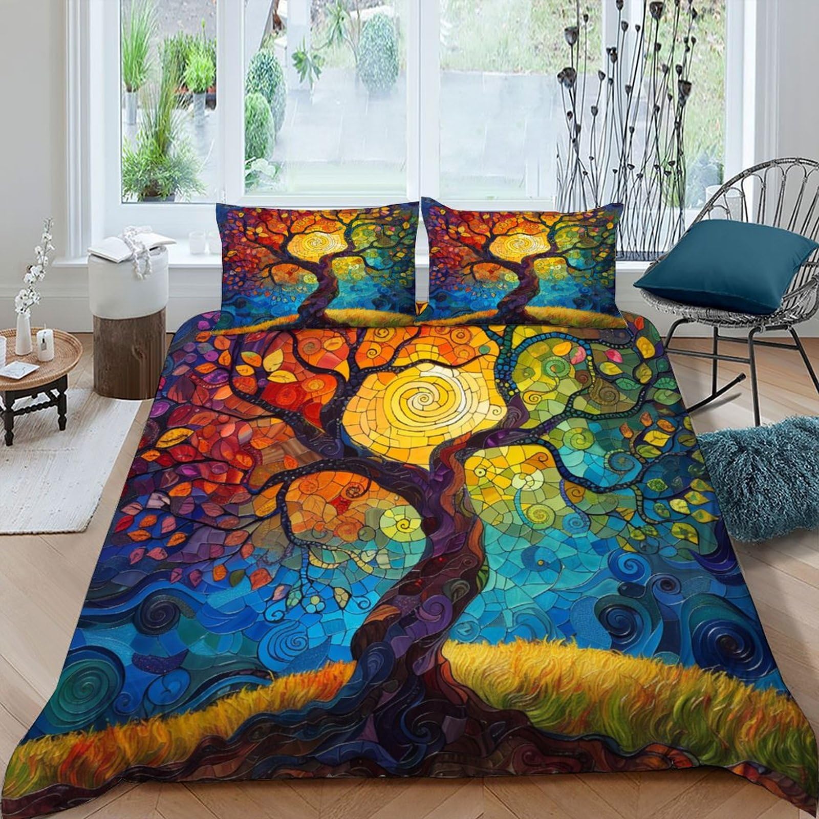 Housse de couette starry sky infroissable pour un grand lit toujours impeccable