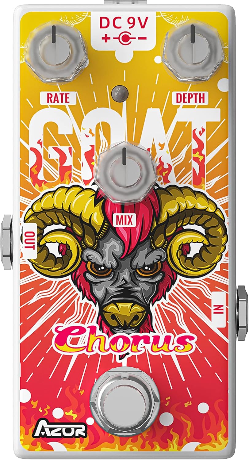AZOR Chorus Guitar Effect Pedal Classic Goat Chorus Effects