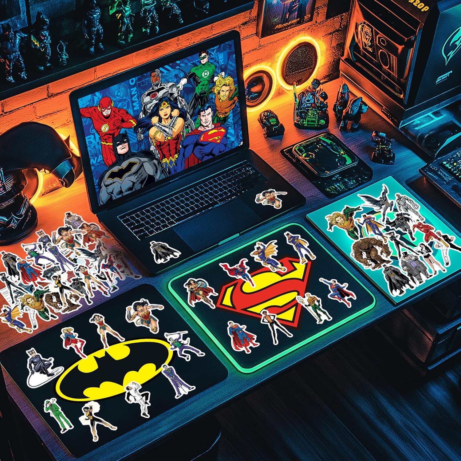 Classic Superhero Stickers, Waterproof Hero Stickers for Water Bottles image 4