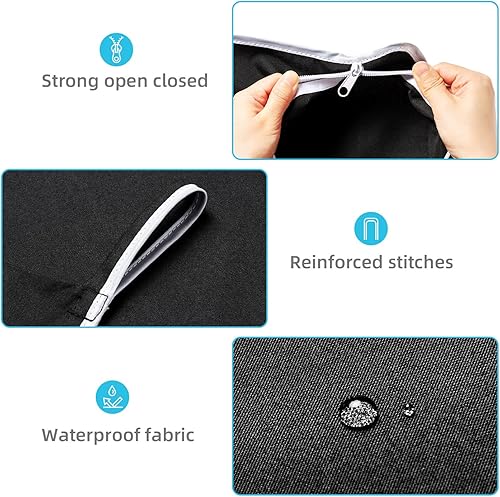 Miniatura 4 de KEEPJOY Paquete de 2 cestas de lavandería XL para colgar en la puerta, tamaño de 36.5 x 22.5 pulgadas, bolsa para puerta con apertura grande y