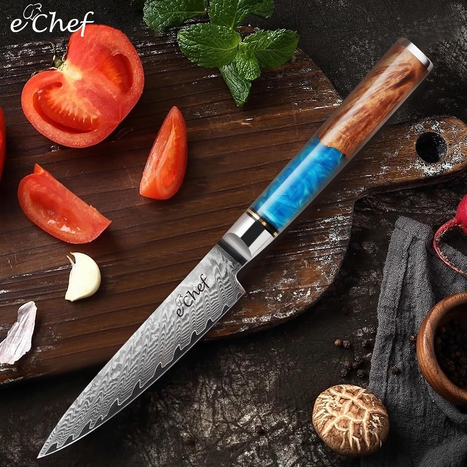 5-inch Peeler, Professional Kitchen Knife, Sharp Blade, 67-Layer Damascus VG-10 Steel Core, Comes with Gift Box (5-inch Multifunctional Knife)