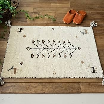 ギャベ 3点セット Amazon | サヤンサヤン 手織り ギャベ ギャッベ 玄関マット 屋内