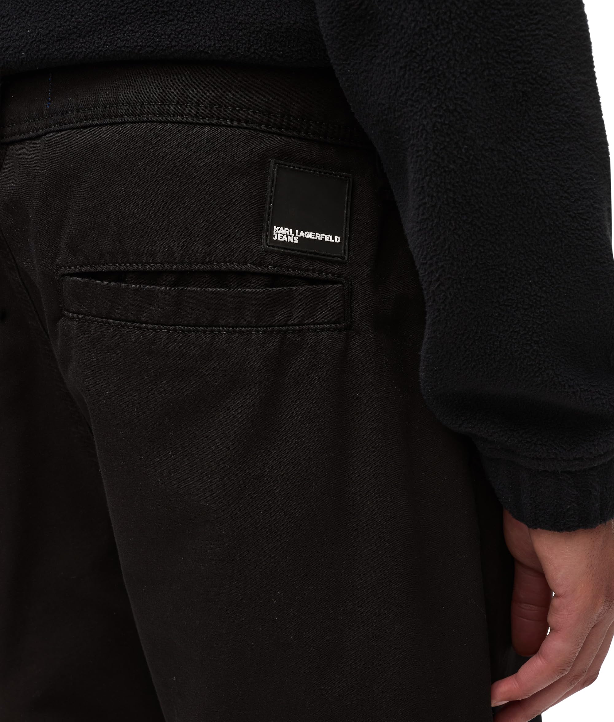 Karl Lagerfeld Jeans, Męskie, Luźne Spodnie Chino, Luźny Krój