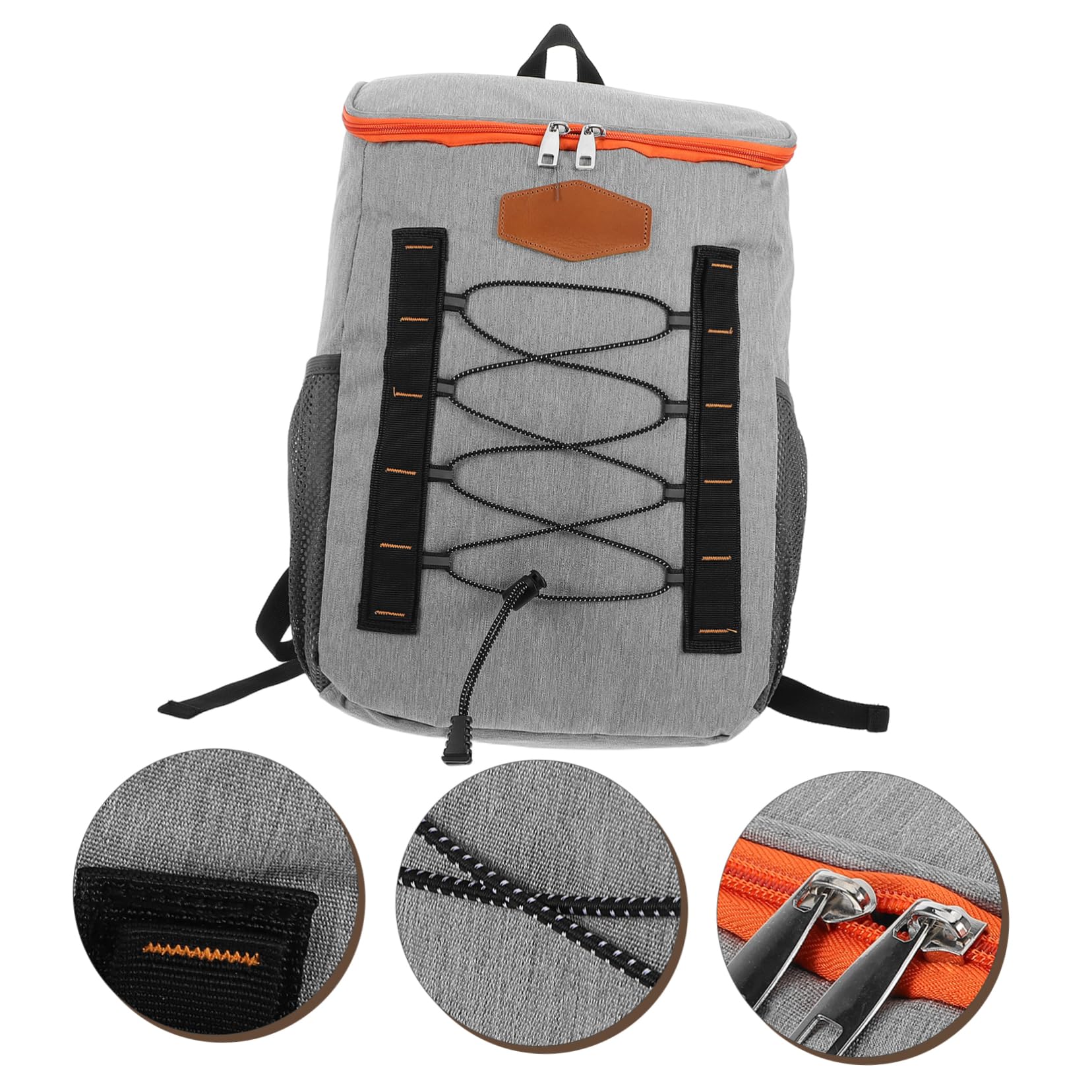 Kisangel Zaino Termico Grande Capacità Per Picnic e Campeggio Borsa Termica Per Alimenti e Bevande Design Pratico e Confortevole Per Trasporto All Aperto