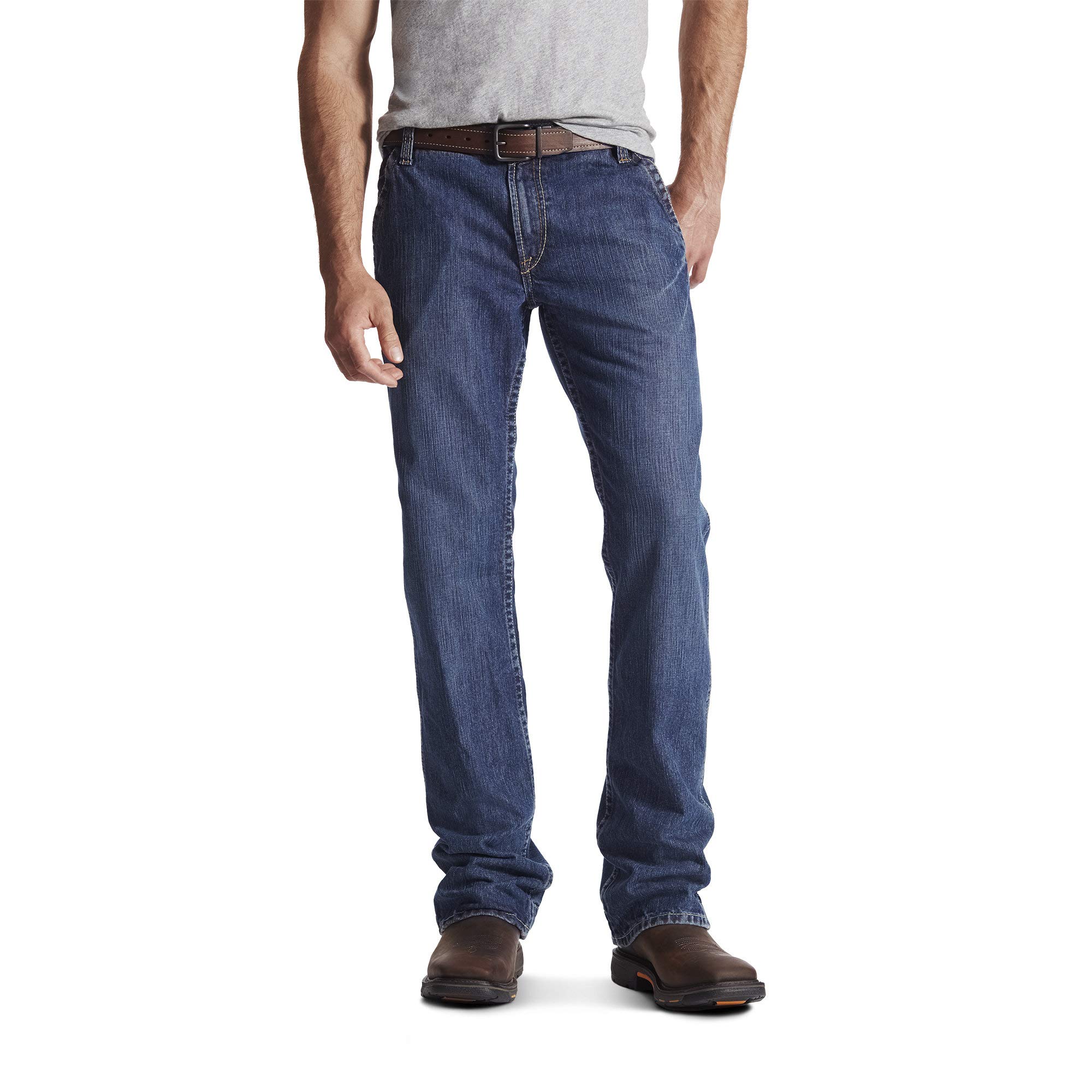 ARIAT Men's Flame Resistant M4 Low Rise Boot Cut Jean-dotd, Flint, 31W x 36L