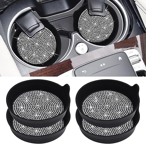 Amooca Portavasos para automóvil, antideslizante, universal, a prueba de tamices, antiderrames, accesorios para el interior del automóvil, paquete disponible en Yaxa Peru