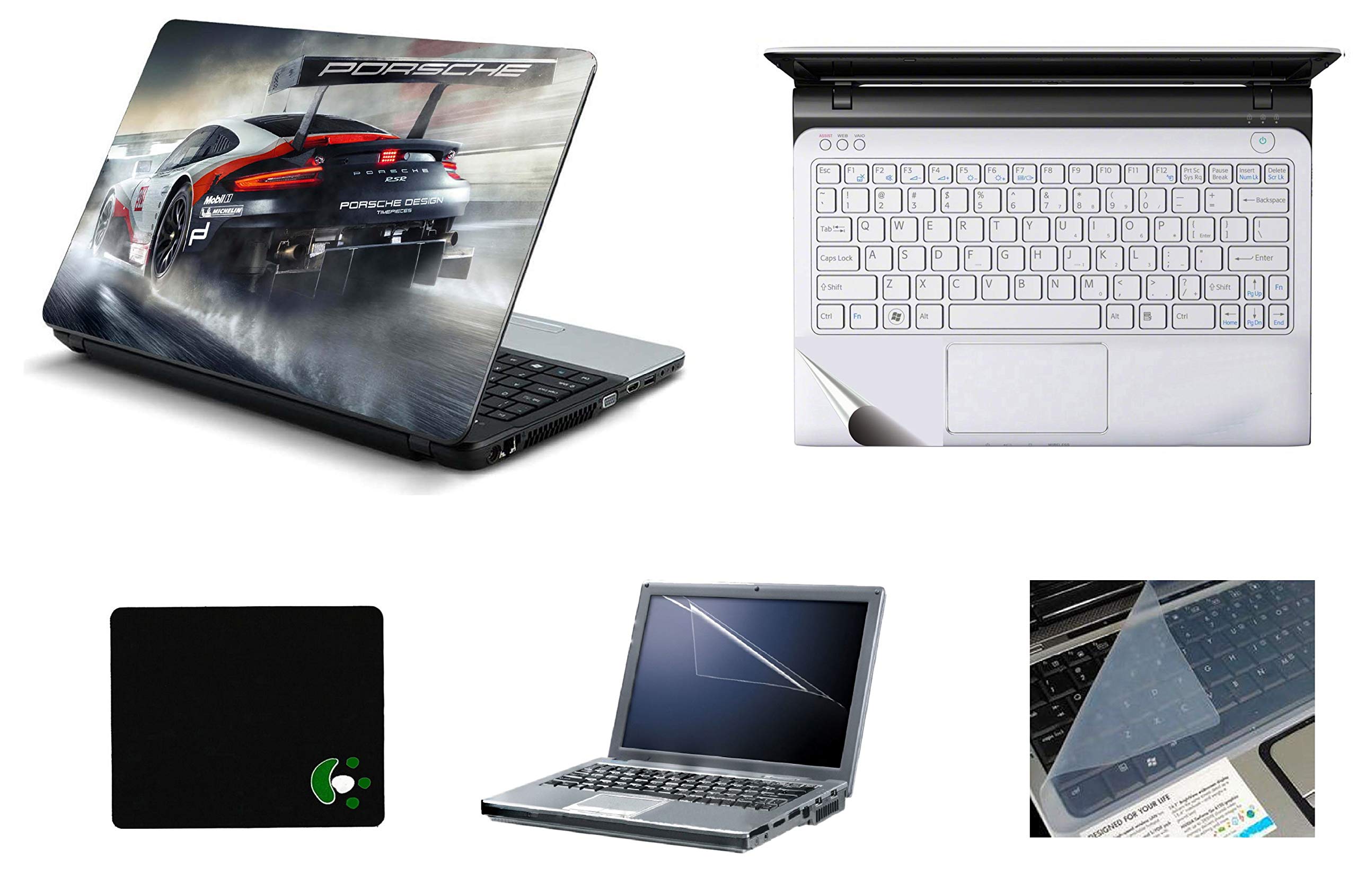 StickerKing 5in1 Laptop Accessories Combo 15.6 Inch Car Laptop Skins Stickers, Screen Guard, Key Guard, Mouse Pad and Palmrest Skin for HP-DELL-Lenovo-Asus-Acer Laptops || Notebooks (B08P1K5MT1) Amazon Price History, Amazon Price Tracker