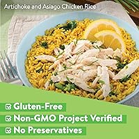 Vista 4 de Minute Arroz saborizado de pollo y hierbas listo para servir, tazas de arroz para microondas, tazas de 8.8 onzas (paquete de 8)