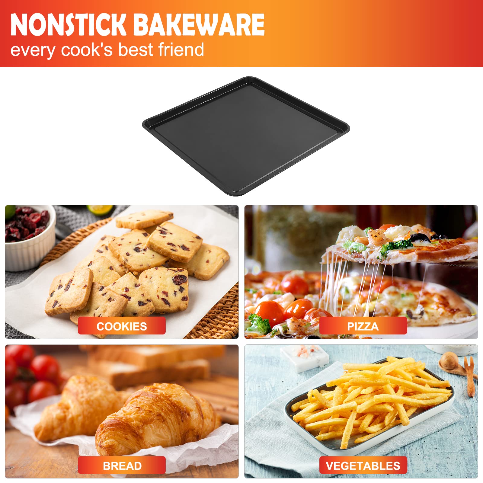 Teglia da forno antiaderente da 33 cm x 33 cm, teglia di ricambio per Ninja SP100, SP101, SP1001C, SP201 Foodi Air Fry Forno 8 in 1