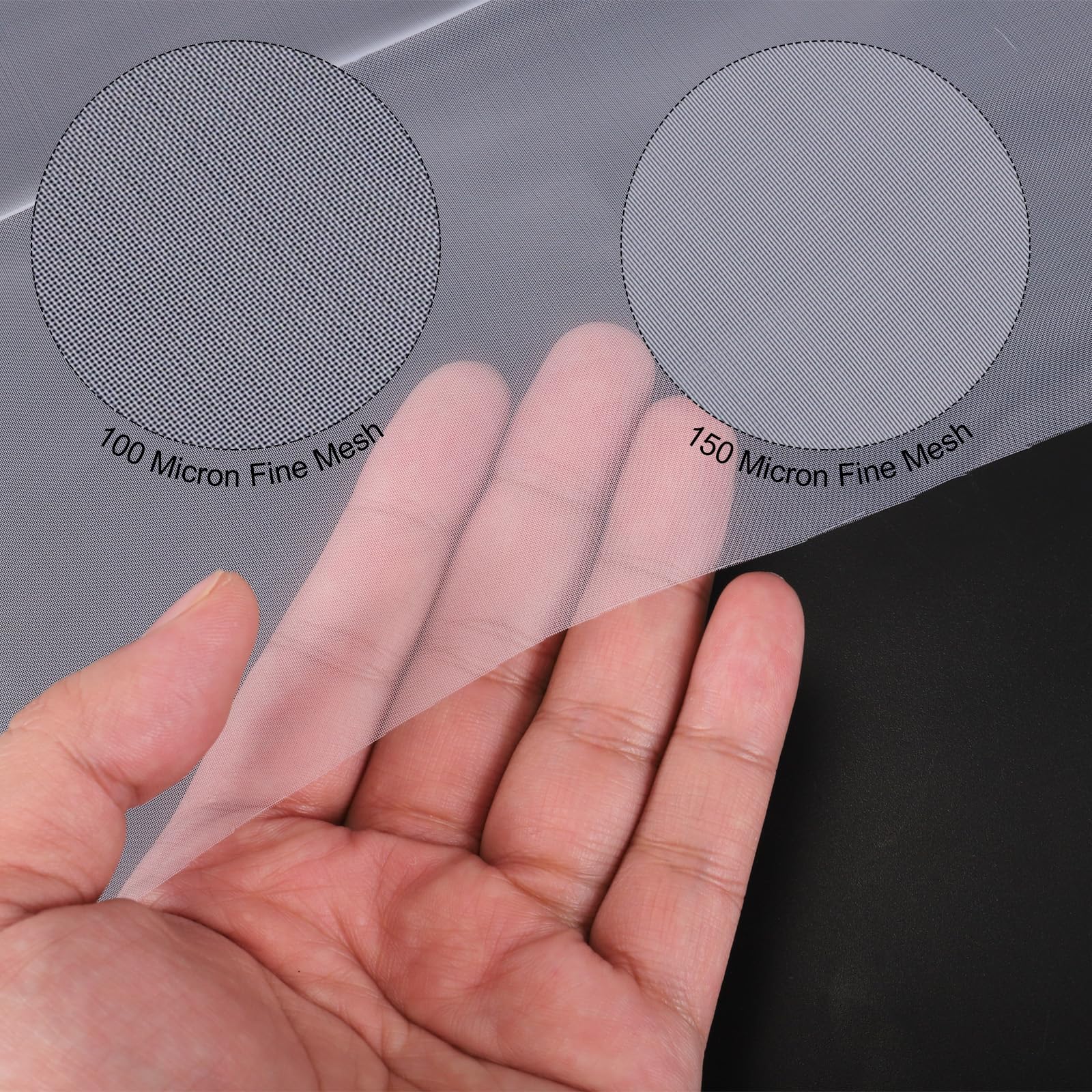 Tessuto Filtrante In Nylon 100/150 Micron - Fogli 39x39 E 39x50 Pollici Per Vernici E Birra - Foto 9
