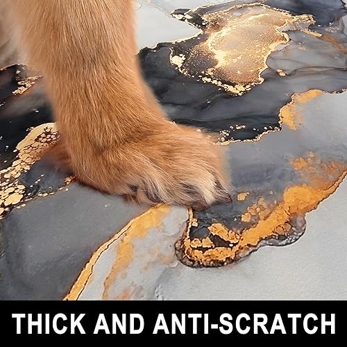 Miniatura 4 de TMOODEL Tapete de comida para perros, tapete de mármol de 16 x 24 pulgadas para alimentos y agua, tapete absorbente para perros y gatos, tapete para