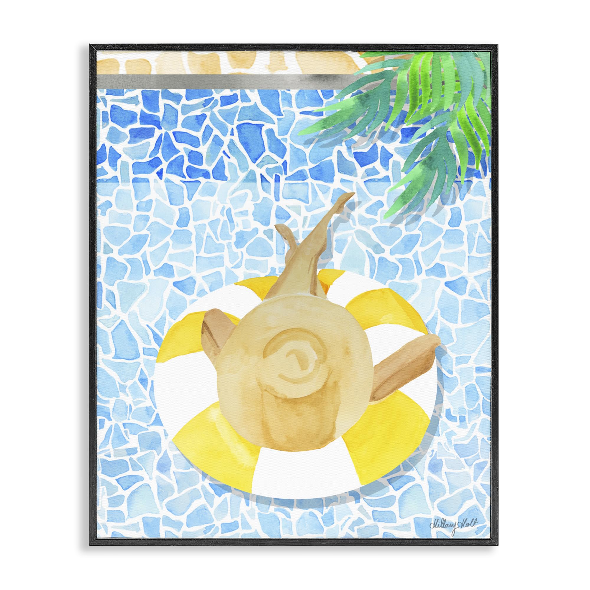 Poolside Drift Coastal Summer, stampa giclée incorniciata, 61 x 76 cm