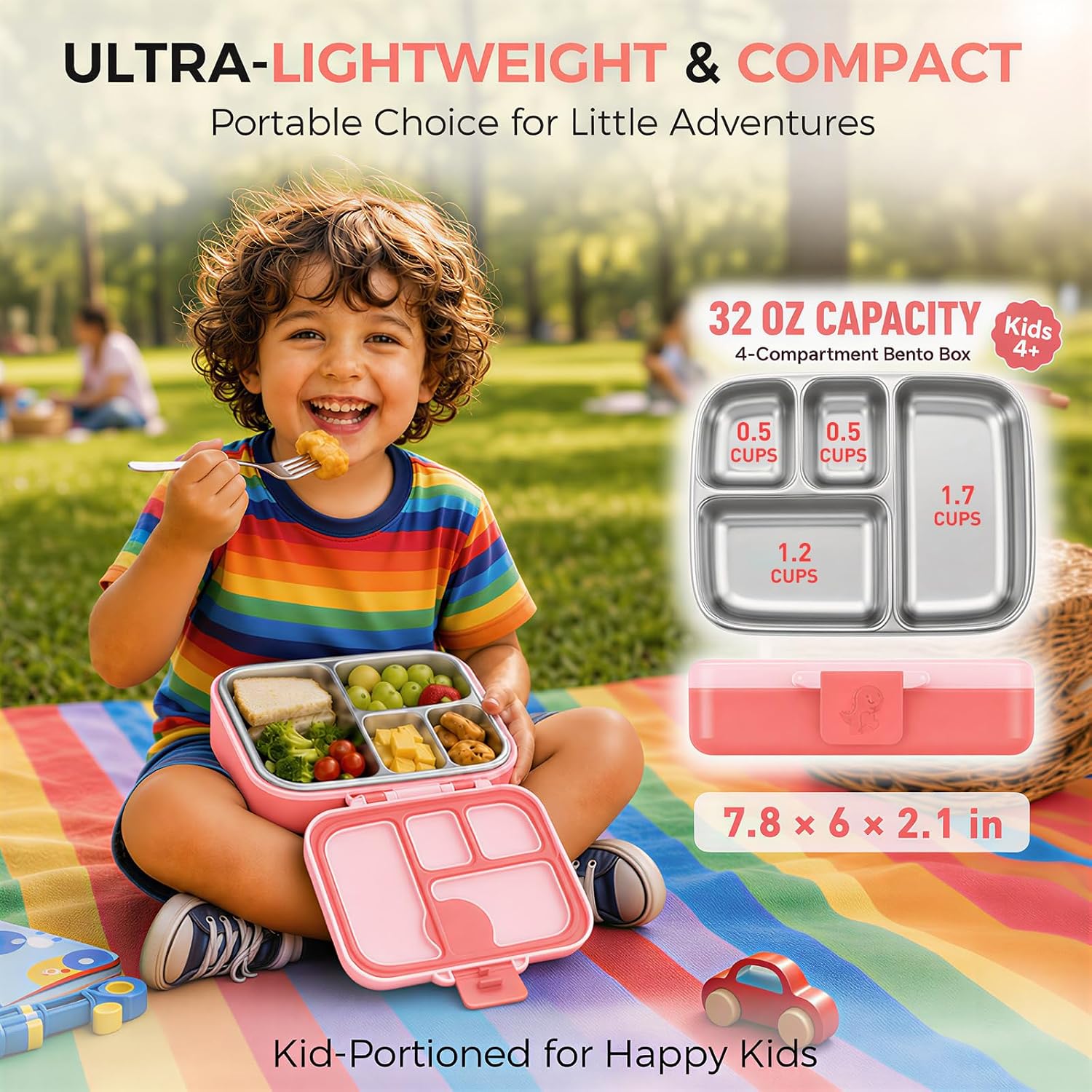 Kids Stainless Steel Bento Lunch Box