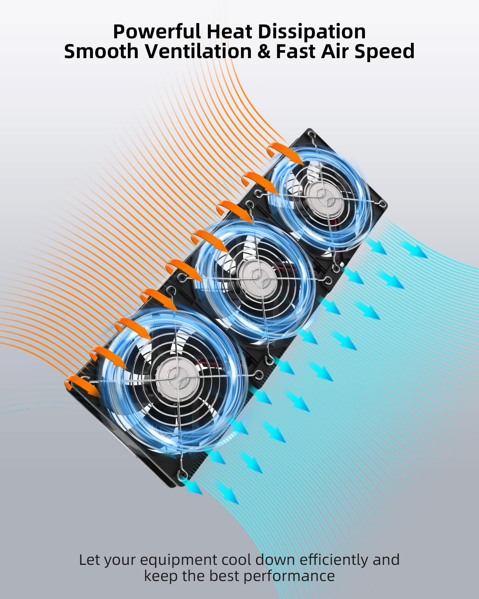 Ventola PC 360mm 12V Regolabile - Per Case, Router, TV, Doppia Velocità, 2750 RPM - Foto 14