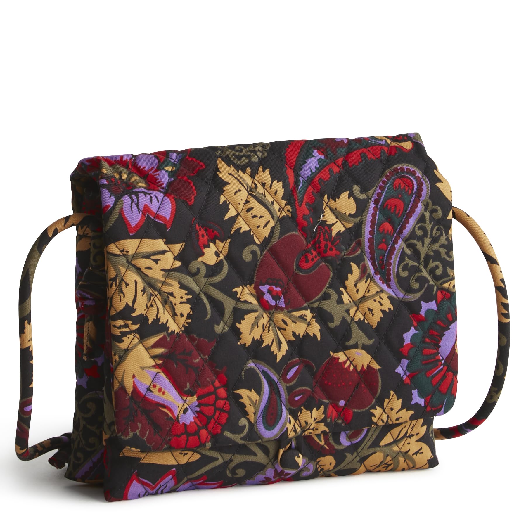Vera Bradley Women's Baird Hipster, Cotton Gabardine Crossbody Purse, Midnight Garden Paisley, One Size