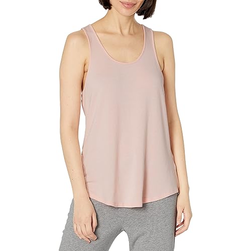 Amazon Essentials Women's Relaxed-Fit Lightweight Lounge Terry Racerback Tank